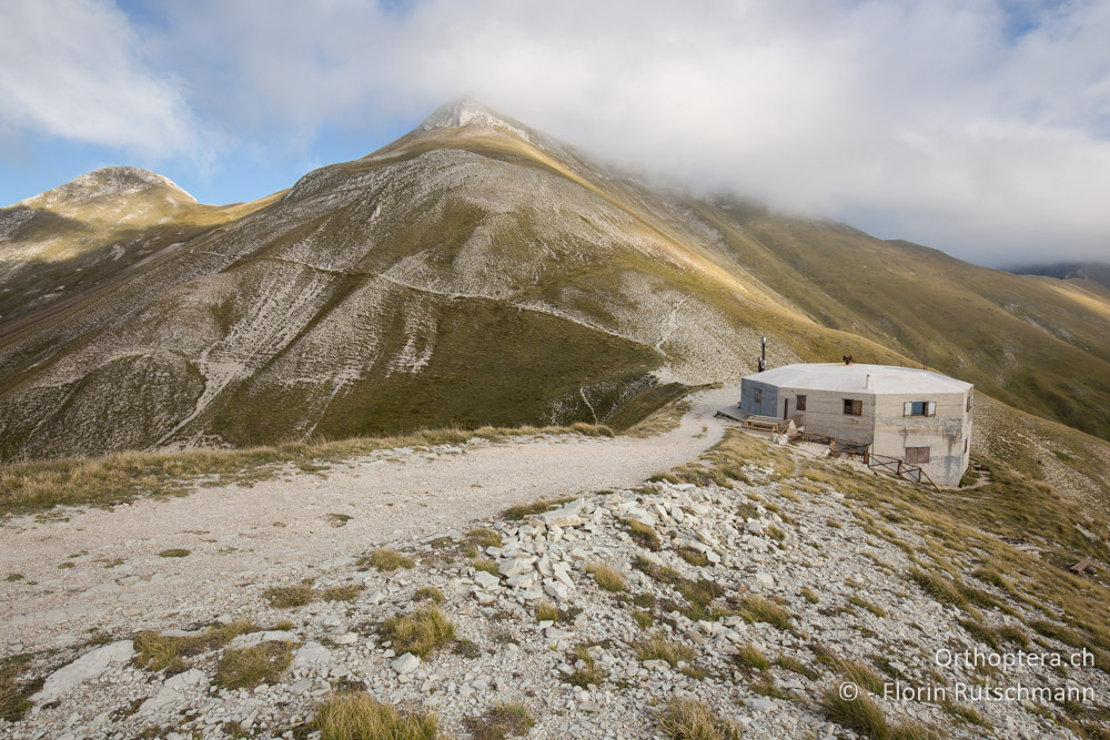 Berghütte Rifugio del Fargno - Gebirgslandschaft - IT, Marken, Sibyllini-Gebirge, 29.09.2014