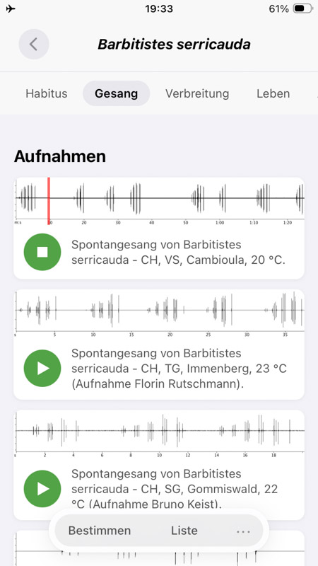 Orthoptera-App iPhone
